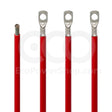 10 sq. mm red marine battery cable with crimped connectors