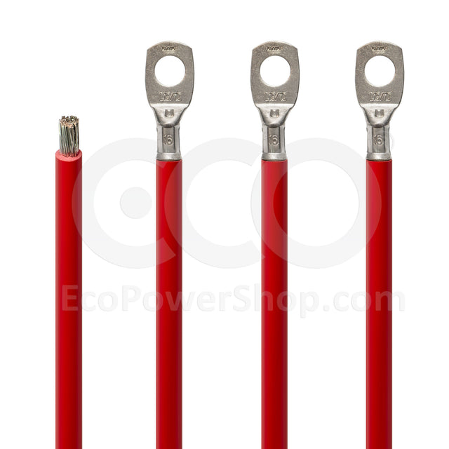 Red 16 sq.mm oceanflex marine cable with Klauke connectors