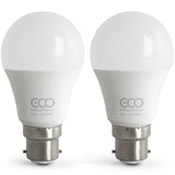 2 ECO bayonet B22 led bulbs