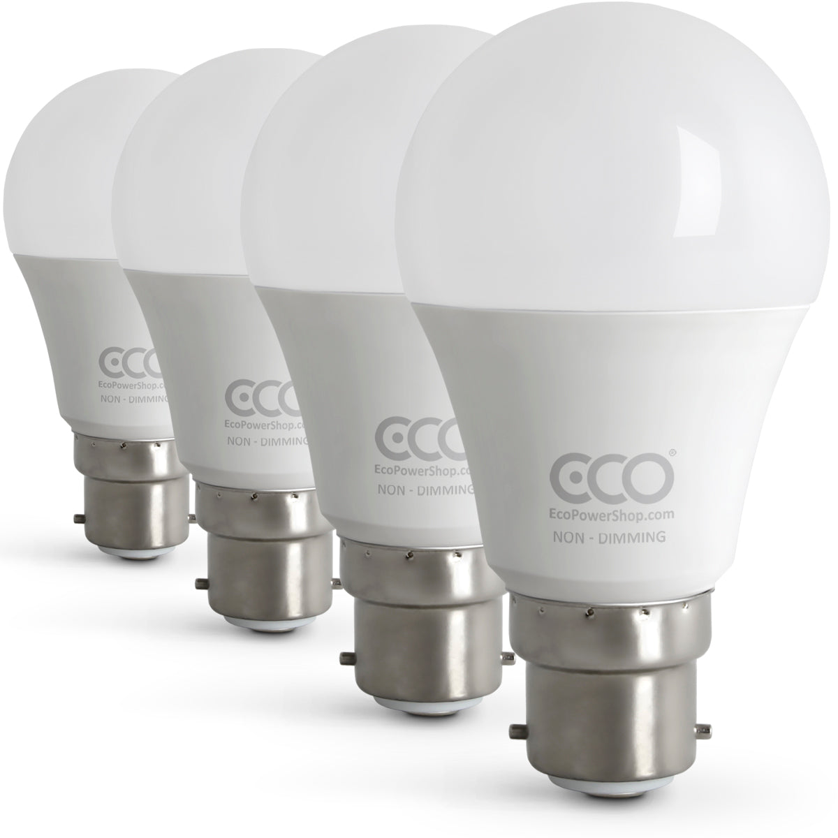 4 ECO bayonet B22 led bulbs