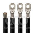 Black 95 sq mm oceanflex marine cable and crimped connectors