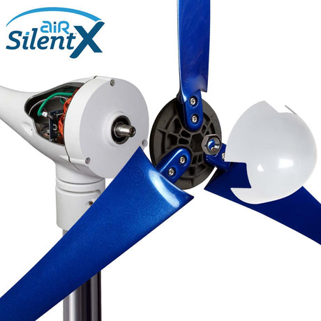 Exploded view of the AIR Silent X wind turbine