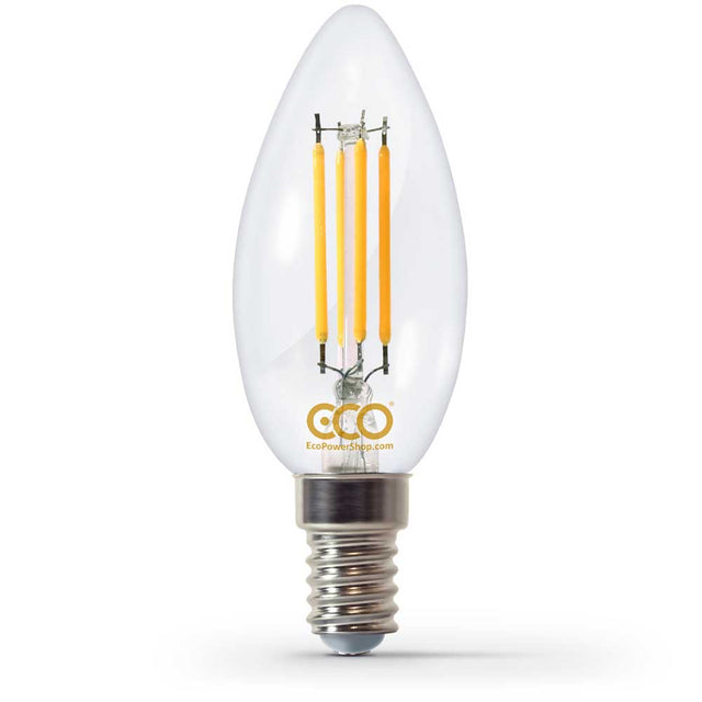 ECO E14 SES LED filament-styled candle bulb