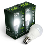 2 box pack of BC3 3-pin Cool White 1055 lumens ECO LED light bulbs