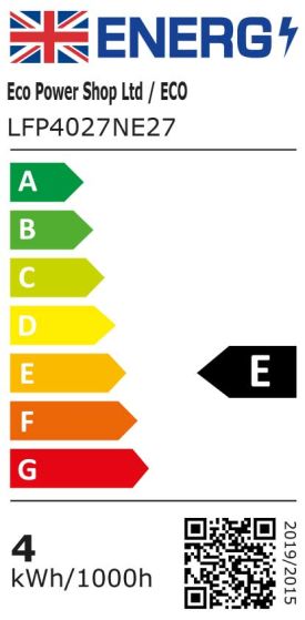 Energy label for ECO bulb LFP4027NE27