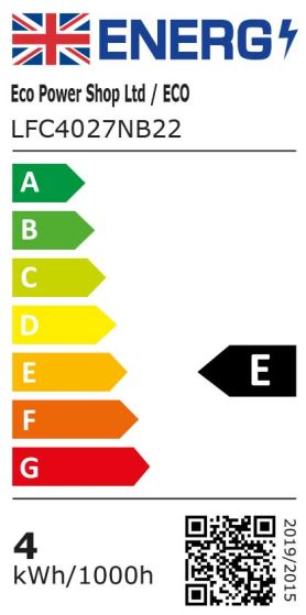 Energy label for bulb LFC4027NB22