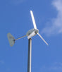 Rutland FM1803 furlmatic wind turbine against blue sky