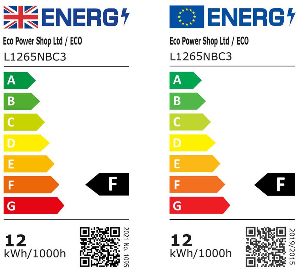 Energy rating for ECO L1265NBC3 Bulb