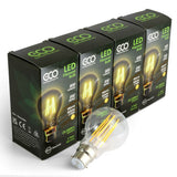 4-bulb pack of ECO 60W-equivalent LED filament B22 bulbs