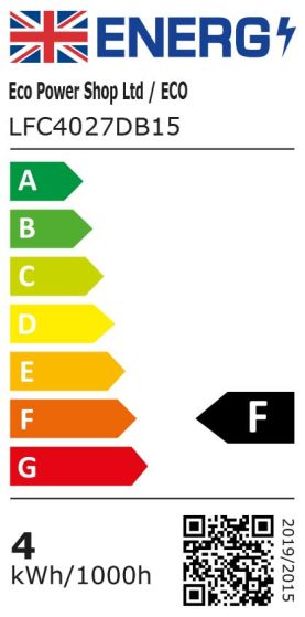 Energy Rating  for ECO bulb FC4027DB15