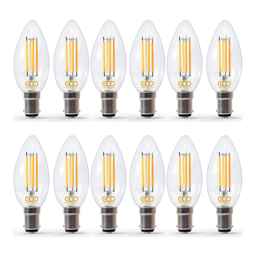 ECO B15 Dimmable LED Filament Candle Bulb 40W Eqv