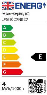 E Energy label for bulb LFG4027NE27