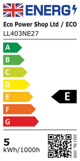 Energy label for bulb LL403NE27