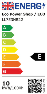 Energy rating for Eco Bulb LL753NB22