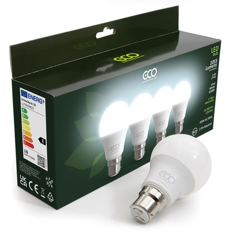 4-bulb box of ECO B22 1055 lumens LED light bulbs