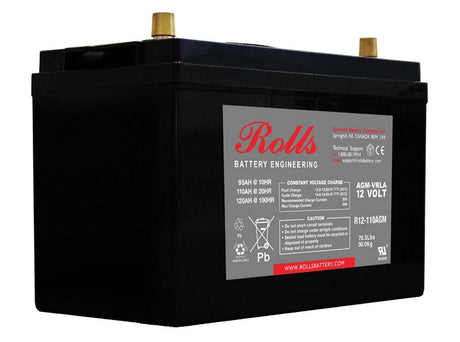 Rolls Solar AGM Series 2 12V Deep Cycle Battery