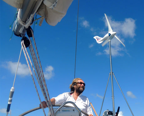 rutland 1200 turbine on yacht