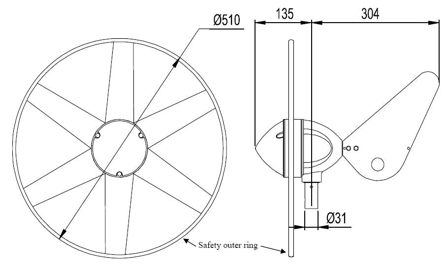 Dimensions of the Rutland 504