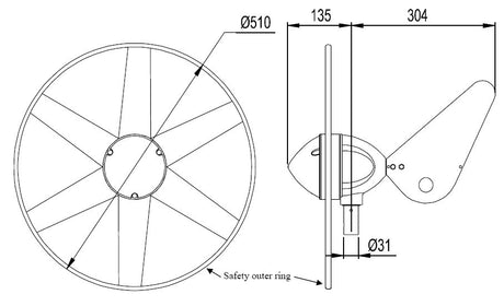 Dimensions of the Rutland 504