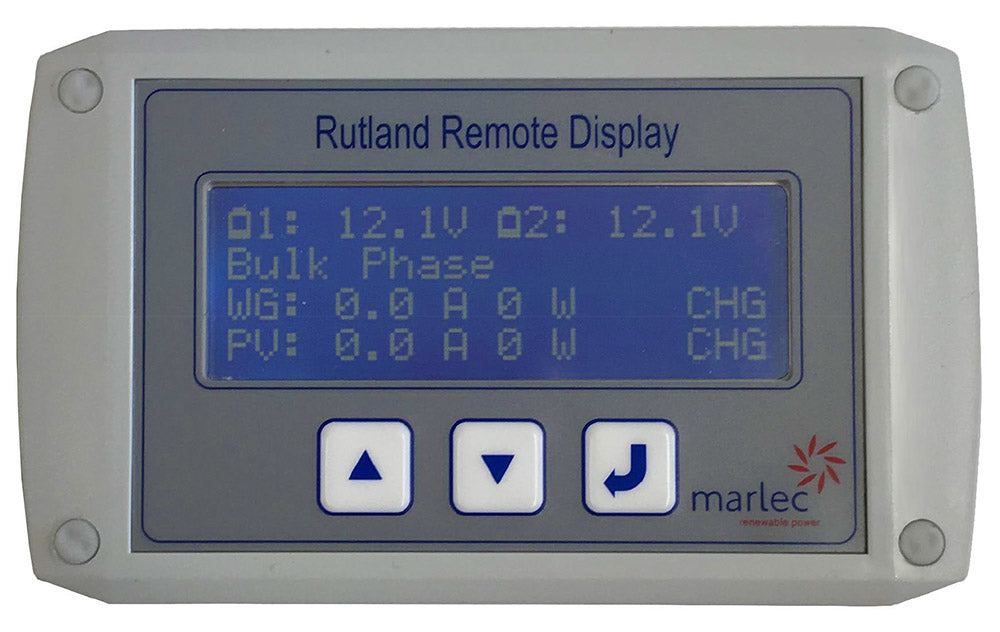 Rutland controller remote display