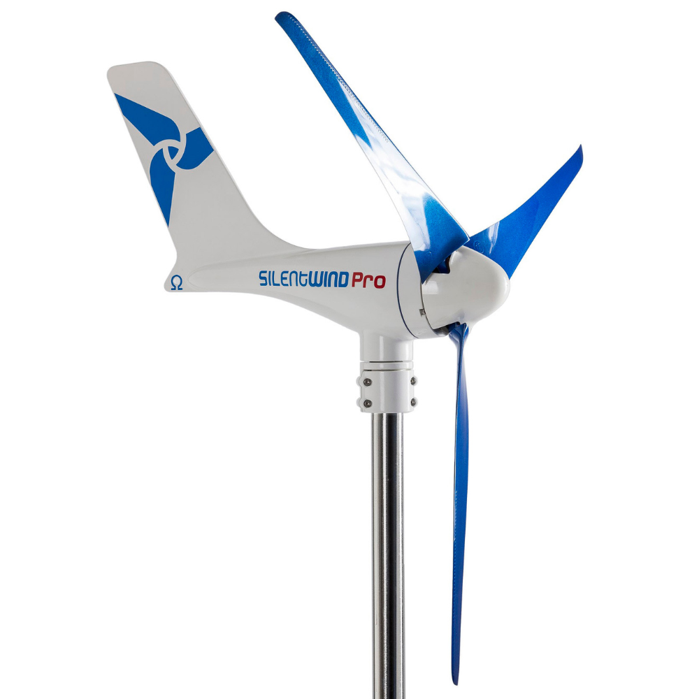 SIlentwind Pro wind turbine mounted on a pole