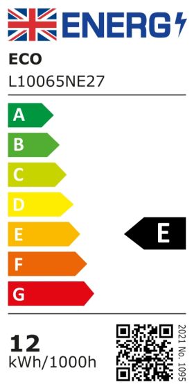 Energy rating for ECO bulb L10065NE27