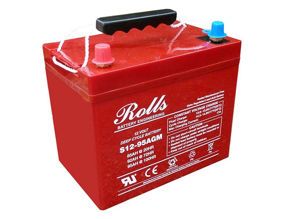 Rolls Solar 12V Deep Cycle Battery S12-95AGM