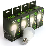 4 box pack of eco 60W warm white led bayonet bulbs